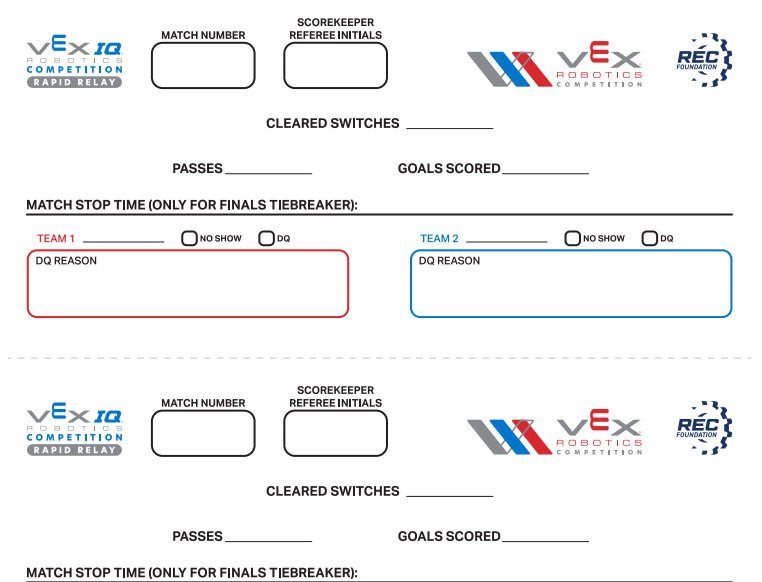 rapid relay scoresheet screenshot