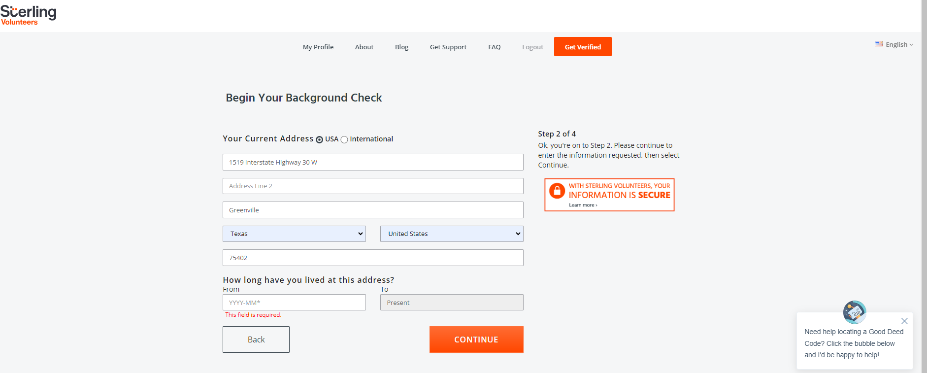 sprawdzenie przeszłości krok 9
