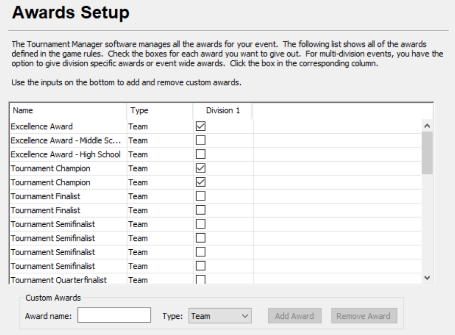 Tournament Manager Tools (TM Web Server)